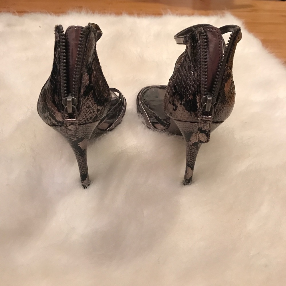 Bebe Python🐍Snake Ankle Strap Sandal - Picture 3 of 8